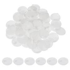50Pcs Plastic Hole Plugs 1-1/2"(38mm) Screw Caps Cover White