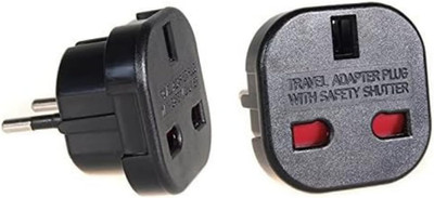 UK auf EU Reiseadapter 3-Pin auf 2-Pin Schuko Steckdosenadapter