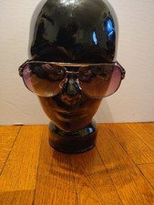 Vintage Ralph Lauren Mens Sunglasses Metal Frame Case