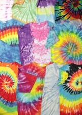 Tie Dye Tshirt Bundle X20 Pcs Vintage & Modern Mixed Size & Brands Festival Wear