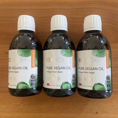 Eqology Omega 3 Pure Vegan Oil, (3 Flaschen)