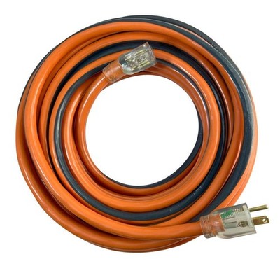 RIDGID 50 ft. 10/3 Heavy Duty Indoor/Outdoor SJTW Extension Cord Lighted End