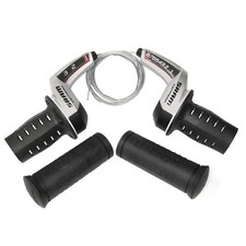 pair of rotary shift controls grip shift centera 3x9v compatible shimano 213781