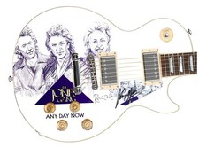 The Jones Gang Kenny Jones Autographed "Any Day Now" Custom 1/1 Graphics Guitar