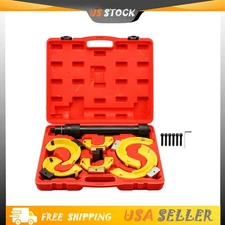Interchangeable Macpherson Fork Strut Coil Spring Compressor Extractor Tool Set