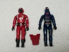 Vintage GI Joe Lot 1984/85 ARAH~ 2 Figures Crimson Guard & Hooded Coco Very Nice