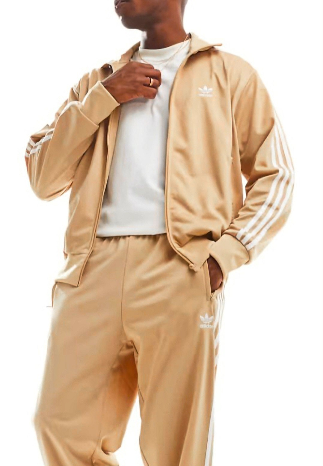 XL  adidas Og. MEN'S  FIREBIRD  TRACKSUIT  JACKET & PANTS   magic beige  LAST1