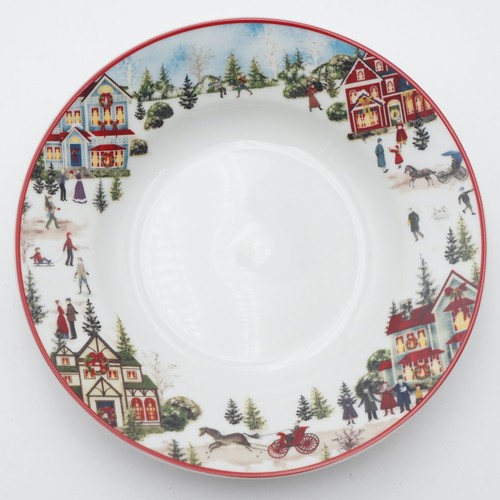 Mervyn's Village Square Christmas Dinner/Salad Plate, Soup Bowl, Mug *SELECT* - Picture 10 of 14