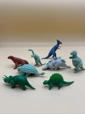 Marx Dinosaurs Plastic Vintage Prehistoric Playset Lot of 8 assorted colors