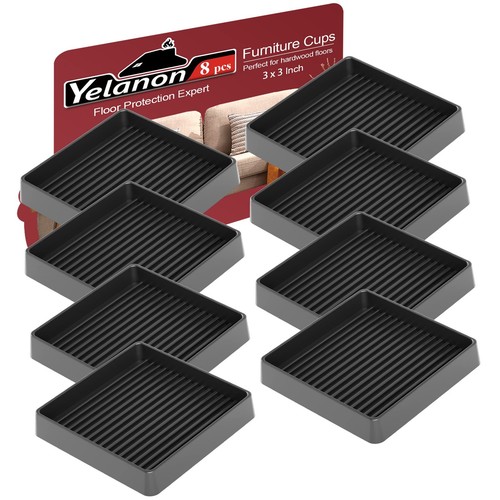 Non Slip Furniture Pads for Hardwood Floors -8 Pcs 3” Furniture Coasters Cups...