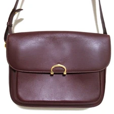 Cartier Must Line Leather Shoulder Bag Women Brown One Size 574025