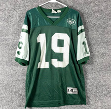 VTG Starter New York Jets Football Jersey Mens M Green Keyshawn Johnson 90s NFL