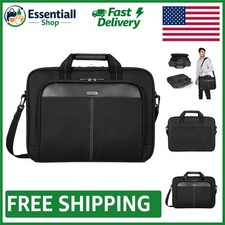 Classic Slim 16-Inch Laptop Bag: Ergonomic  Spacious Foam Padded Briefcase