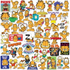 GARFIELD VARIETY DIE CUT VINYL 50 CT STICKER PACK