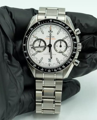 Omega Speedmaster Racing Steel White Dial Co-Axial Master Chronometer