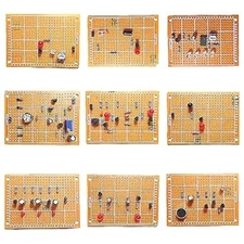 9 Set Soldering Practice Kits with Universal Board