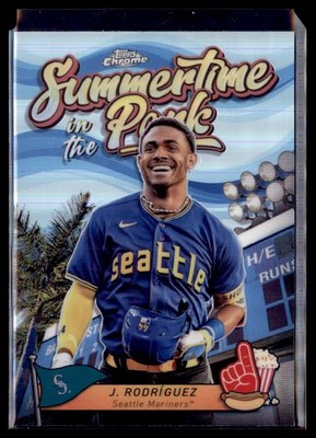2024 Topps Chrome Summertime in the Park Julio Rodriguez Mariners SITP-7