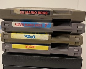 Super Mario Bros 1,2,3 Y Dr. Mario Nintendo NES Lote Con 2 Manuales 