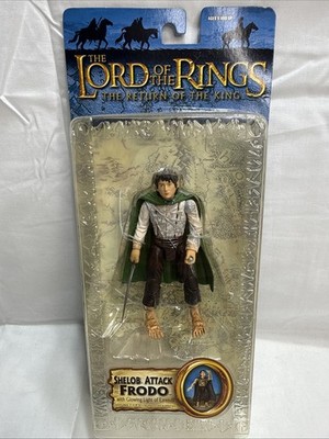 The Lord Of The Rings The Return of the King SHELOB ATTACK FRODO FIGURE NIB 2004