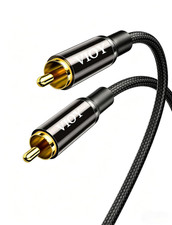 Coaxial Digital Audio Cable 20 FT , Subwoofer Cable RCA Male to Male HiFi 5.1 S