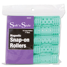 Soft  n Style Magnetic Snap-on Rollers, Large - 1" 00422