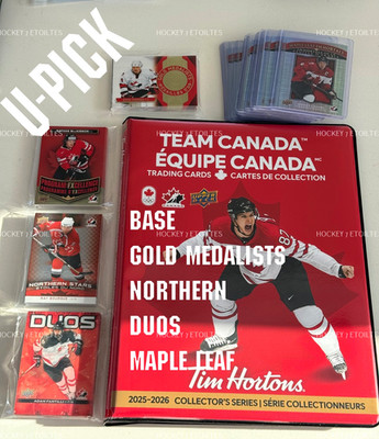 2025-26(2026) TEAM CANADA Tim Hortons Finish Set/ SINGLE (U-PICK)@ Free Combine