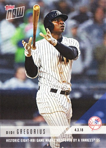 2018 Topps Now 28 Didi Gregorius