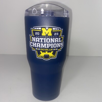 University Of Michigan National Championship 30 Oz Tumbler - DEFECTS BUT NEW