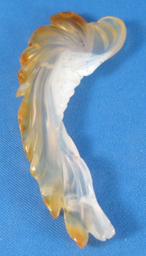 Brazil Agate carved gem stone Darryl Alexander AGTA & Gemmy award winner 5g 2.5" - Picture 9 of 9