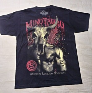 NEW-Minotauro-Nogueira-T-Shirt-Black-Sz-XL-MMA-BJJ-UFC-Pride-Sinister-RARE
