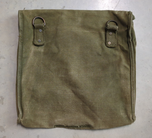 Vintage US Military Surplus Map & Photograph Case / Bag / Pouch, Canvas OD Green - Picture 4 of 11