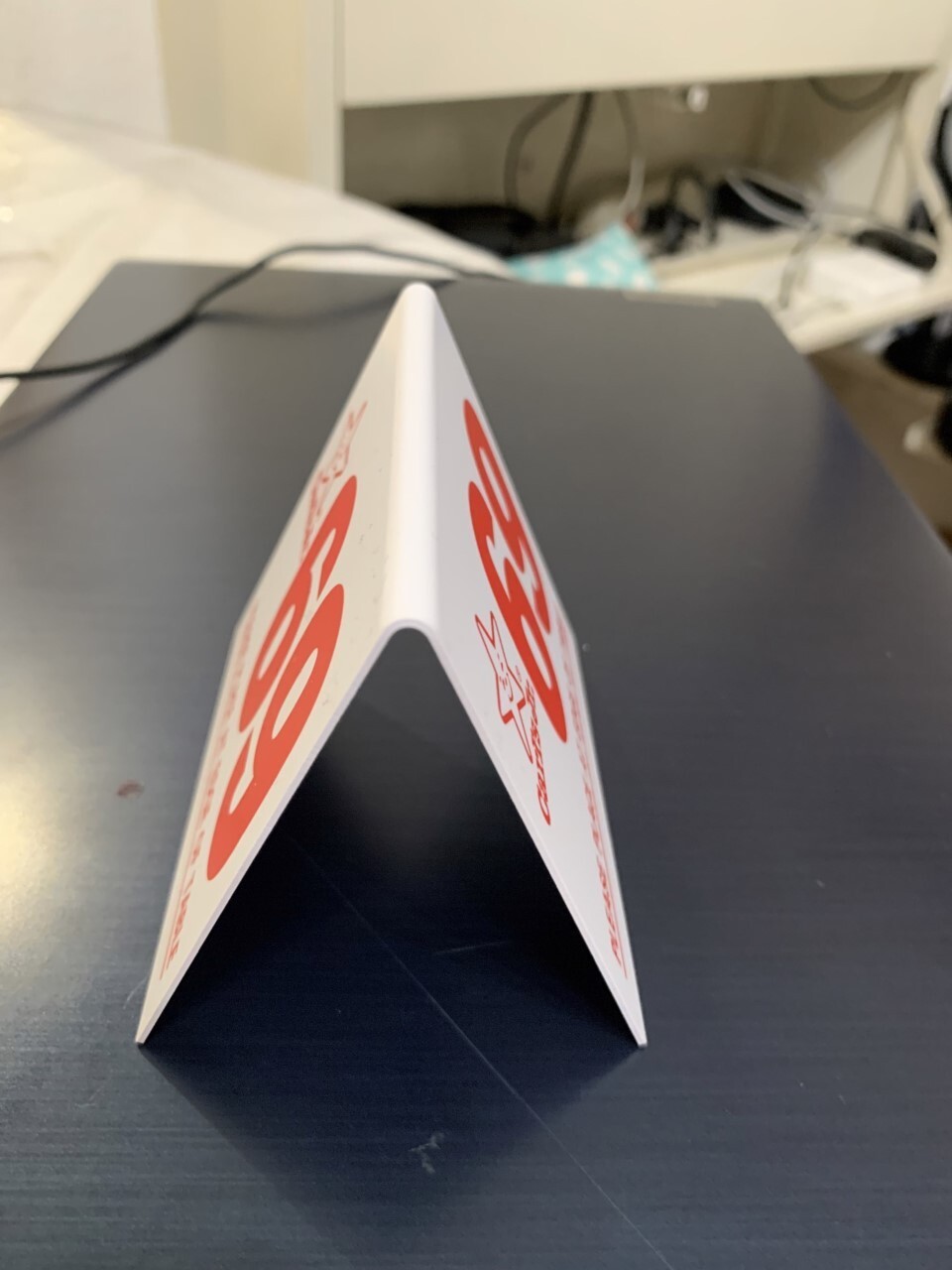 Classic Carl's Jr Table Tent Sign 69