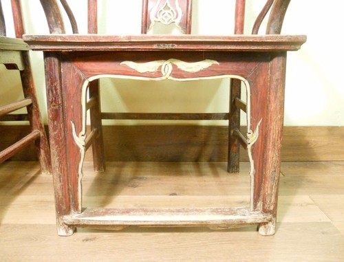 Antique Chinese High Back Chairs (Pair) (5741), Circa 1800-1849 - Picture 9 of 12