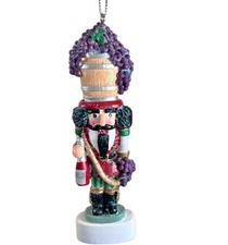 Resin Wine Nutcracker Ornament Kurt Adler 5"