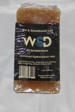 Ski and Snowboard Wax 1 lb block dark yellow ski wax /alltemp universal