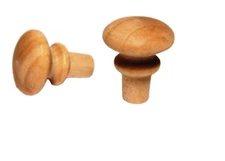 Qty 25 to 1000-Small Shaker 5/8" Dia Knobs with 1/4" Tenon  Cabinet Drawer Pulls