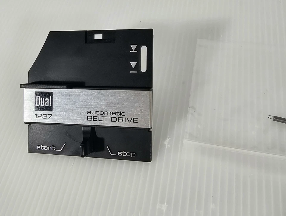 Toca-discos duplo 1237, controle de alavanca interruptor de parada de partida, peça original do fabricante - Imagem 2 de 4