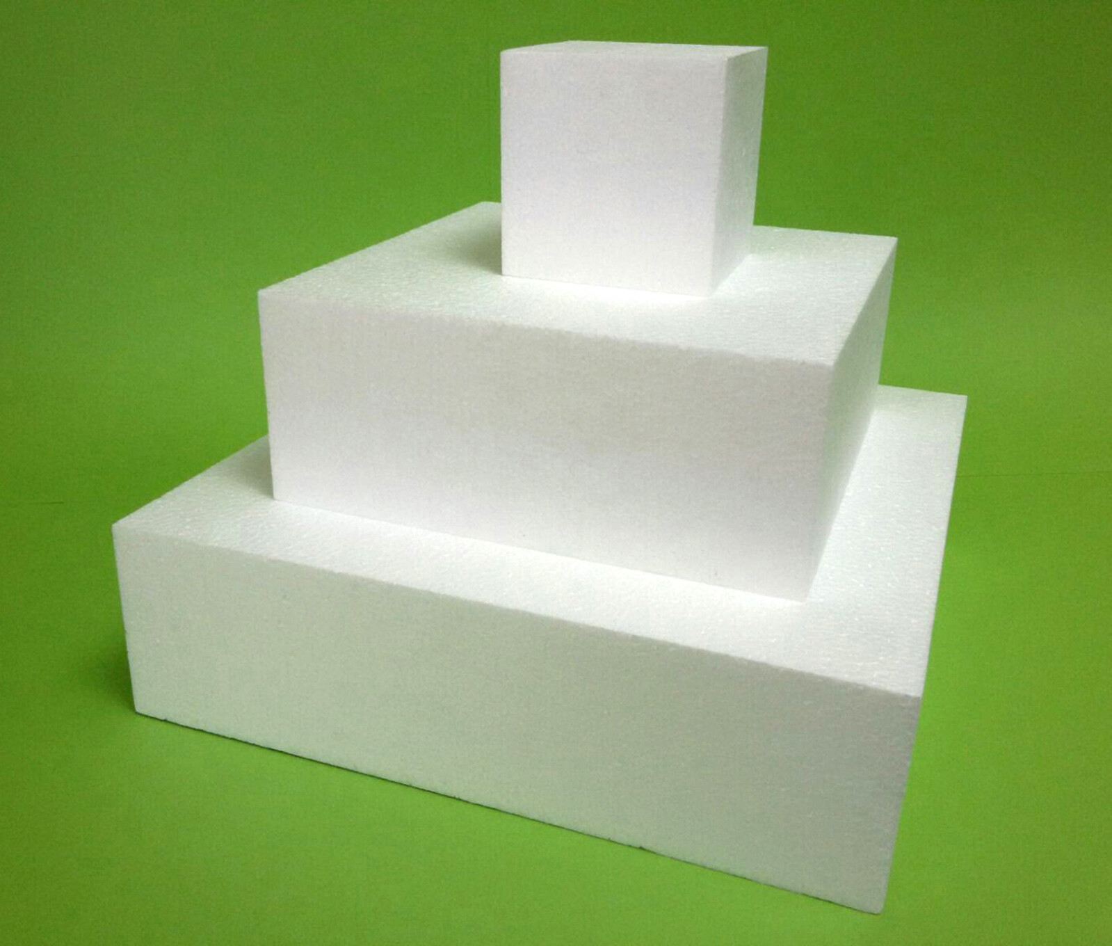 Styropor EPS-Zuschnitte 6-Set 35/30/25/20/15/10x10 cm Quader Torte ...