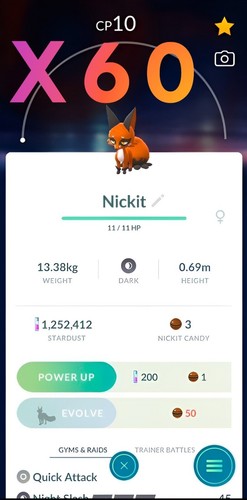 Nickit X 30, X 60 | Neue Pokemon | Tr-de Go ✨ - Bild 4 von 4