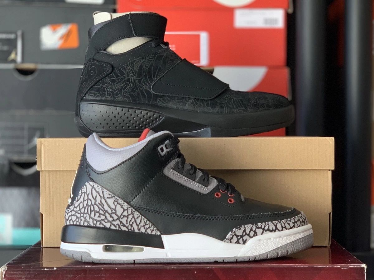 Jordan 3 black sales cement grade school
