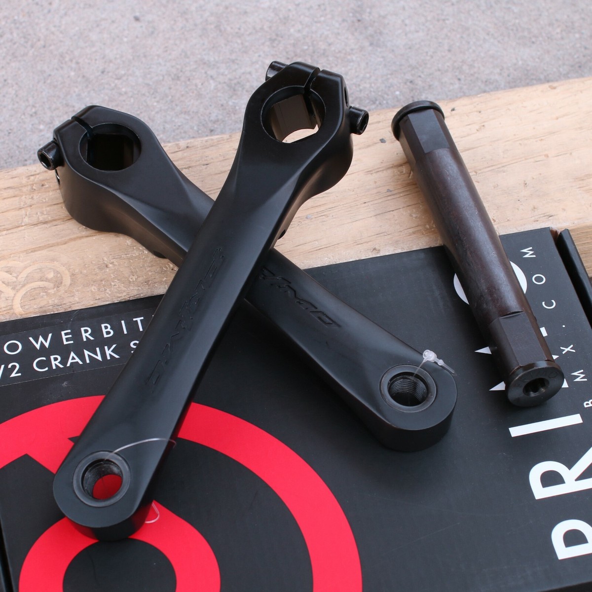 PRIMO BMX POWERBITE 3pc BICYCLE CRANKS BLACK SILVER | eBay