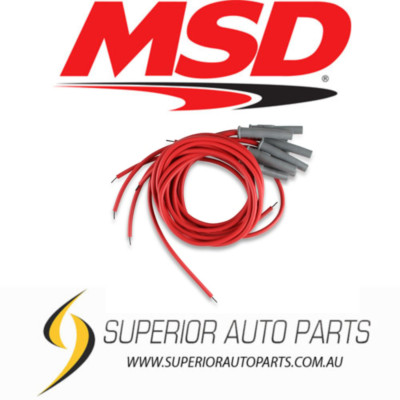 MSD Super Conductor Spark Plug Wire Set,8 Cyl Multi-Angle Plug,Socket/HEI 31199