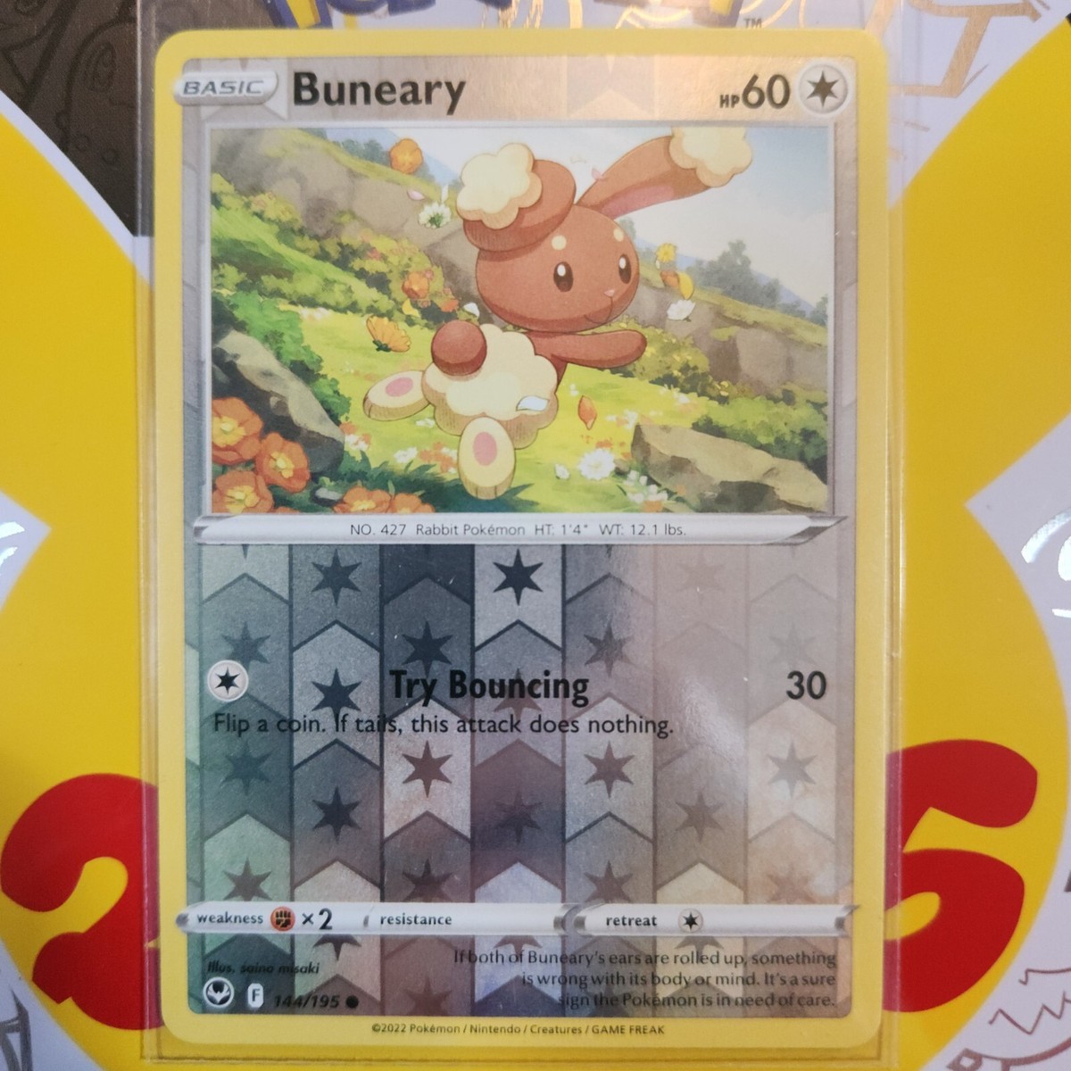 Buneary #144/195 Silver Tempest Pokemon Reverse Holo Common Card