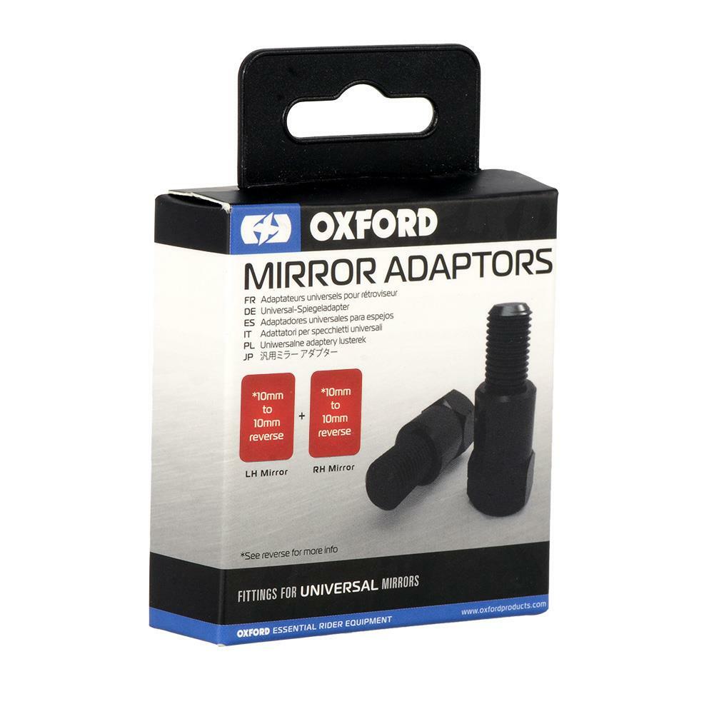 Oxford Motorcycle Motorbike Mirror Adaptors M10 to M10 Rev and M10 to M10 (OX581)
