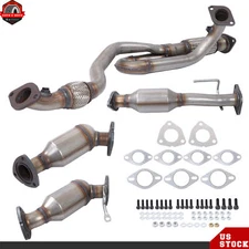 All 3 Catalytic Converters & Flex Pipe For Chevy Traverse GMC Acadia 3.6L 09-17