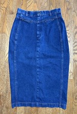 Levi  s Juniors Size 13 Denim Skirt Blue Midi Vintage Long