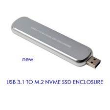 In-line telescopic USB3.0 USB3.1 to M-KEY M.2 nvme ssd enclosure NEW