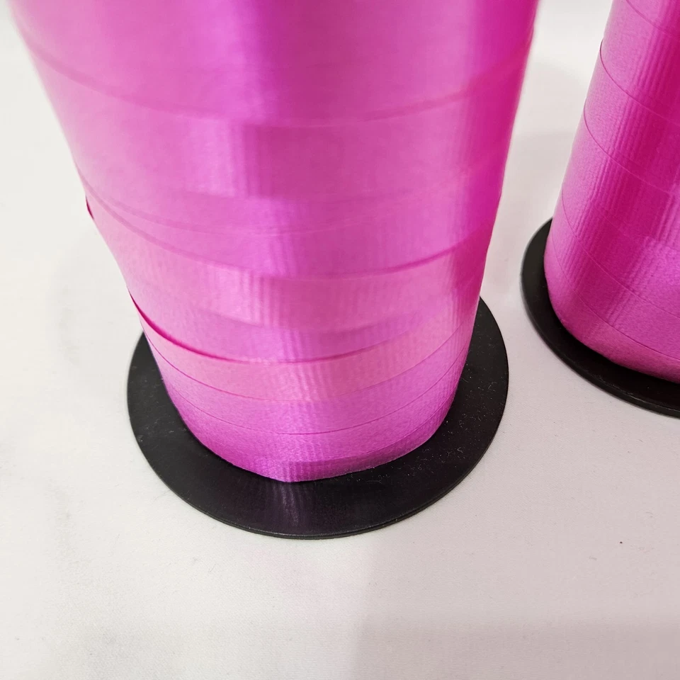 Cinta rizadora 4 carretes 3/8" Barbie rosa remanente Berwick fiesta globo envoltura de regalo Foto 2 de 4