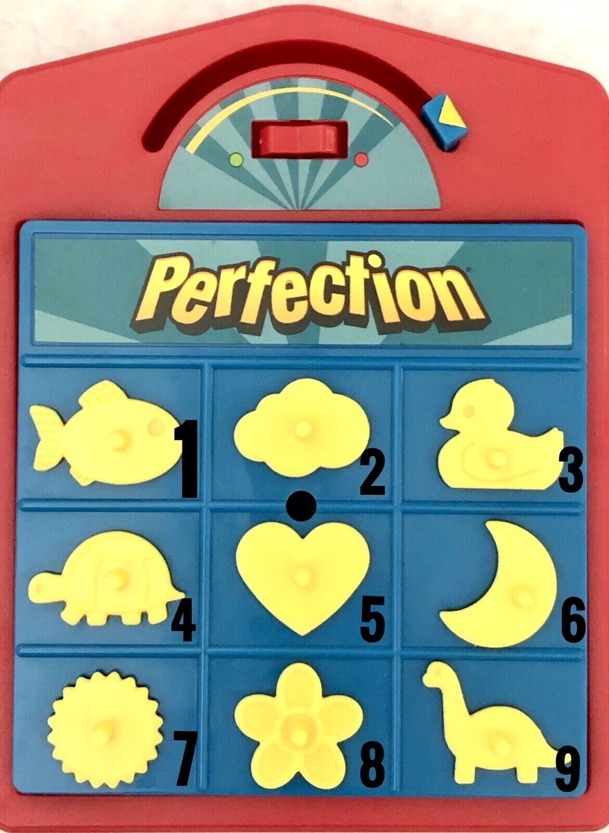 パーフェクション Perfection Model 735 Perfection Game Replacement Fun Shapes Milton Bradley You Pick