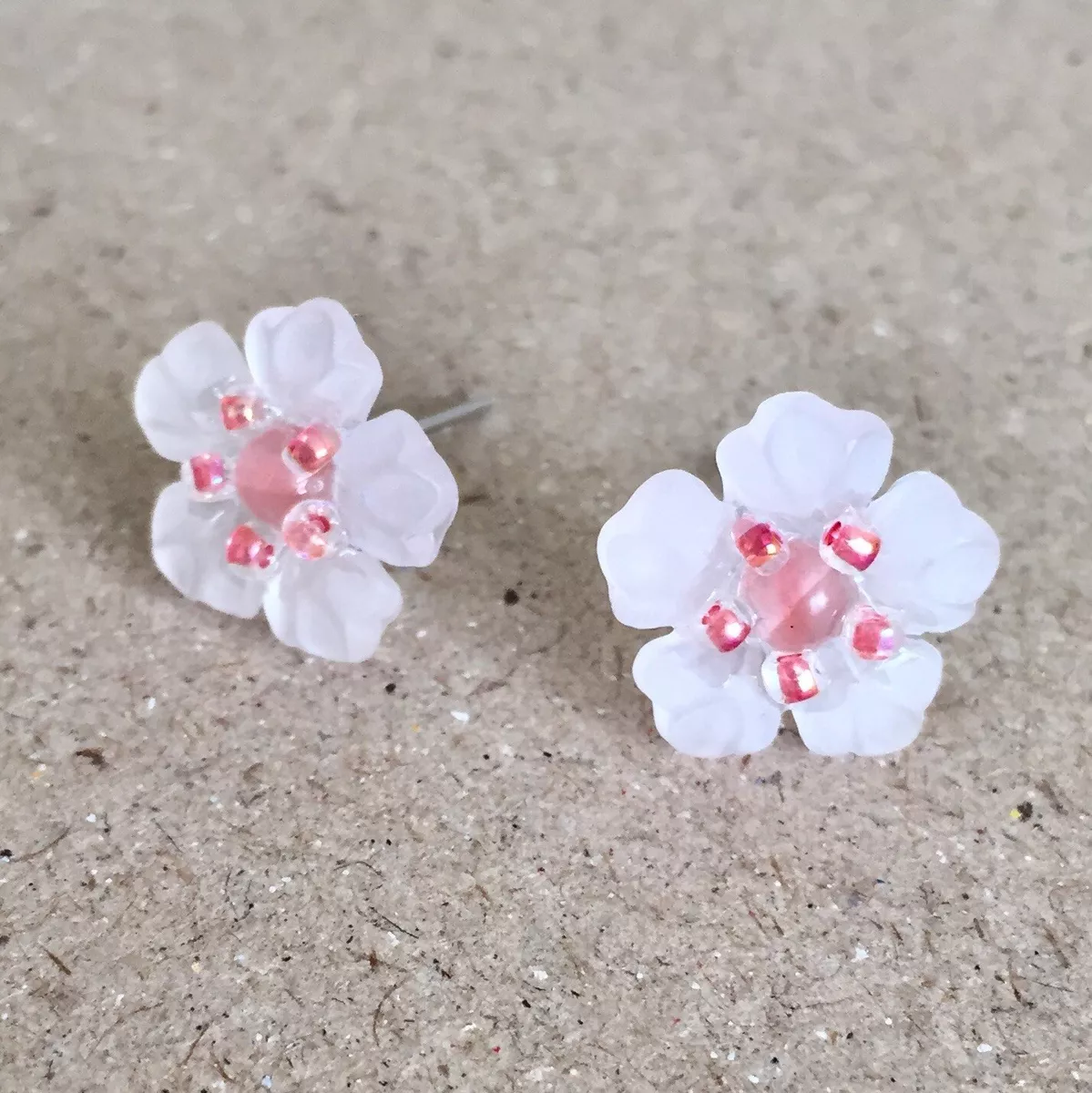 Cherry blossom stud earrings outlet
